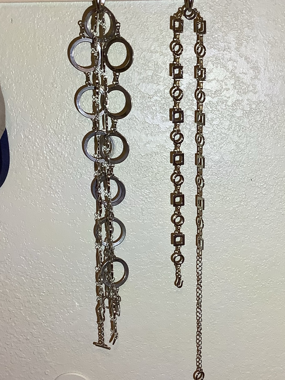 Lot of  3/Silver Tone Chain Link Hip Belts